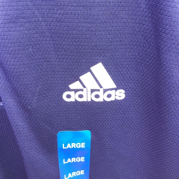 Adidas Polo Men's Size Large Active Performance Blue - Picture 4 of 8